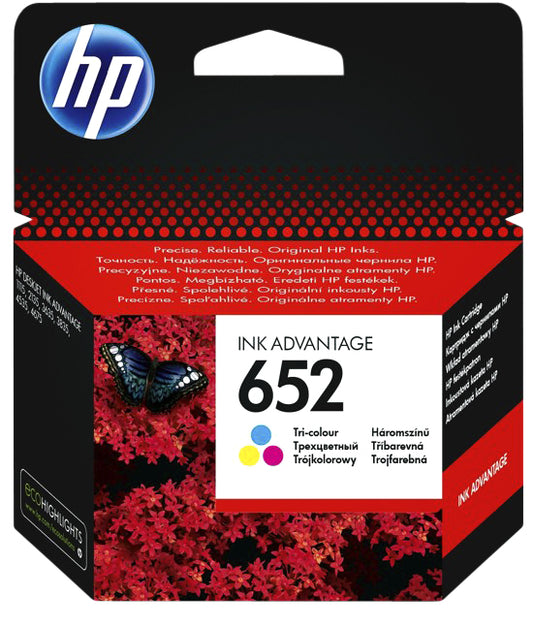 HP F6V24AE 652 Kleur Inktcartridge