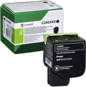 Lexmark C242XK0 Zwart Tonercartridge, XL/HC