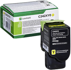 Lexmark C242XY0 Geel Tonercartridge