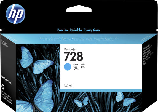 HP F9J67A 728 Blauw Inktcartridge, geschikt voor diverse HP printers