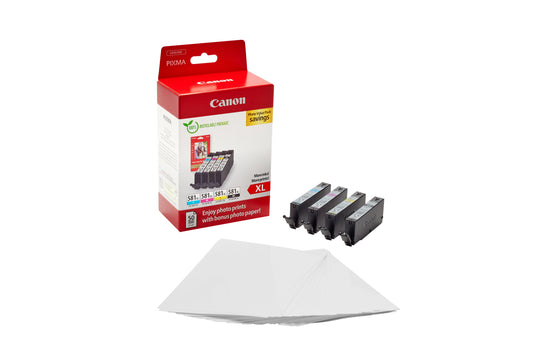 Canon CLI-581XL Multi-Color inktcartridge met 50 vel 10x15cm
