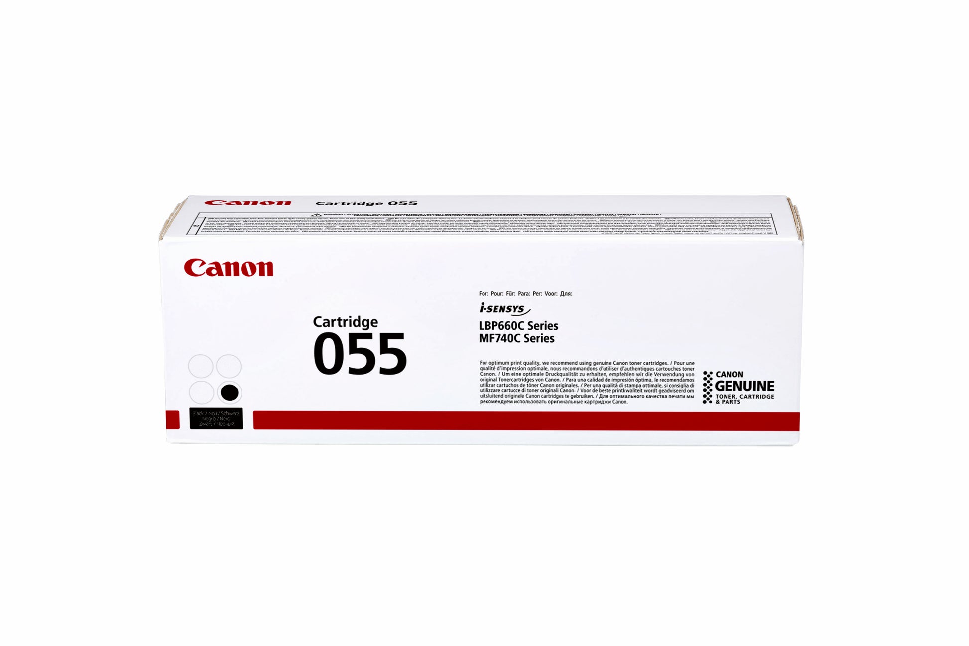 Canon 055 Zwarte Tonercartridge voor Betrouwbare Printkwaliteit