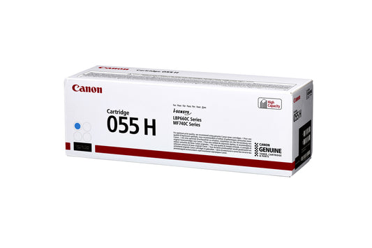 Canon 055H Blauw Tonercartridge, hoog capaciteit, tot 5900 pagina's
