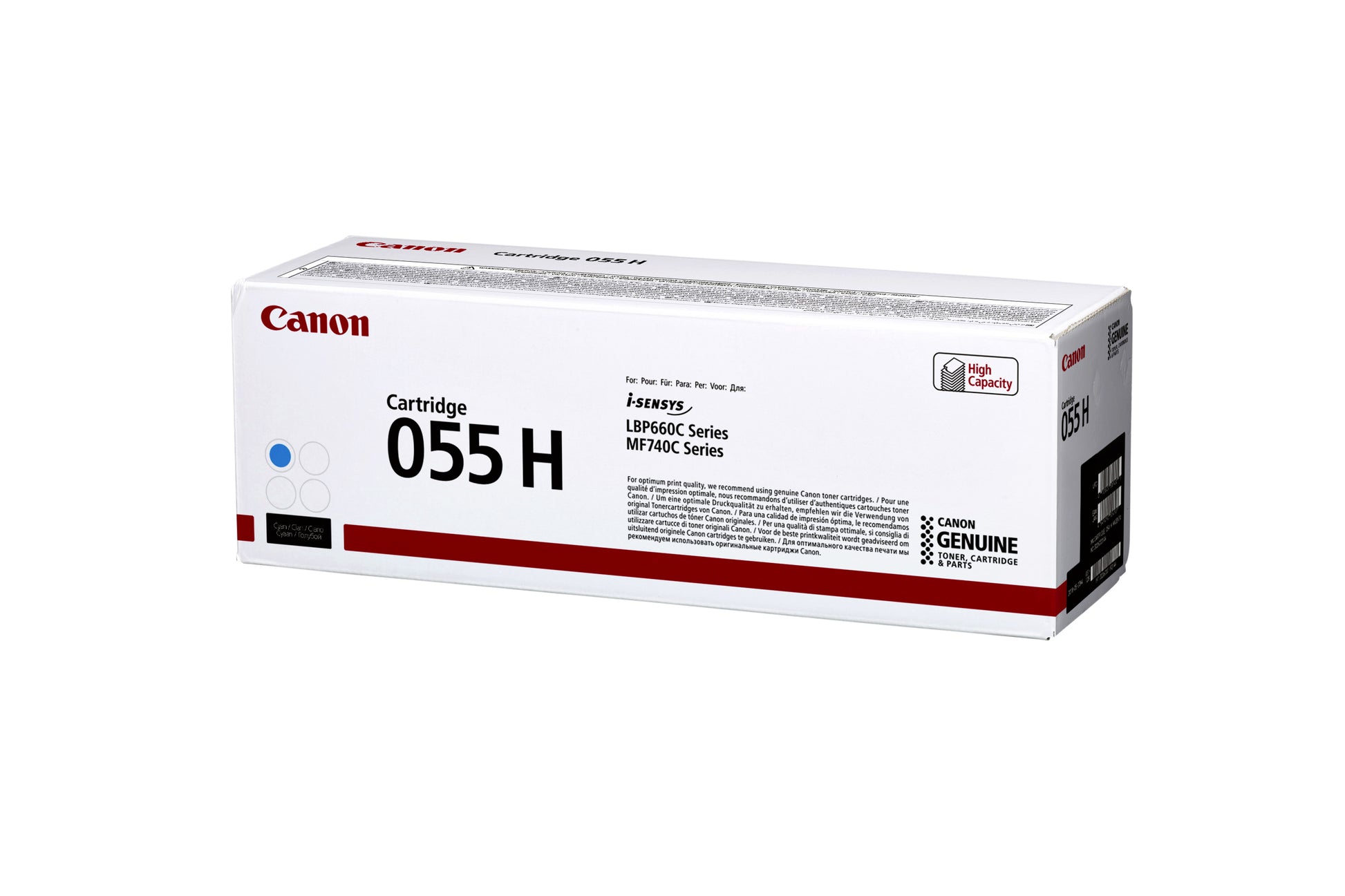Canon 055H Blauw Tonercartridge, hoog capaciteit, tot 5900 pagina's