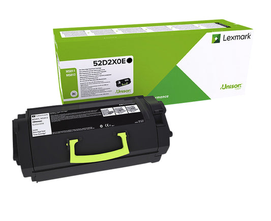 Lexmark 52D2XOE Zwart Prebate Tonercartridge (45.000 pagina's)