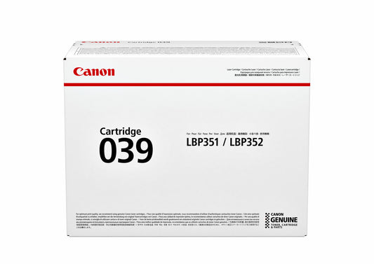 Canon 039 Zwart Tonercartridge, hoog capaciteit, tot 11000 pagina's