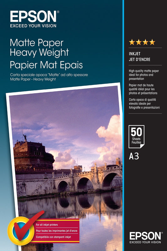 Epson S041261 Inkjet Papier A3 167g Mat, 1 Vel