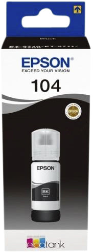 Epson 104 Inktnavulinkt Zwart (T00P140) voor Voldoende Printcapaciteit