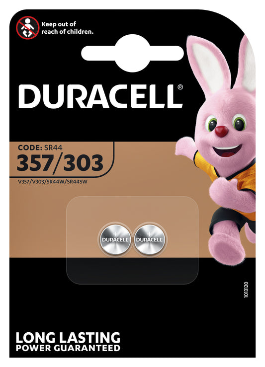 Duracell 357 (SR44) zilveroxide knoopcelbatterij