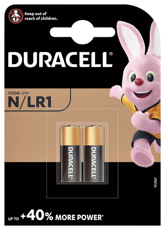 Duracell N alkaline batterij voor zaklampen en alarmen