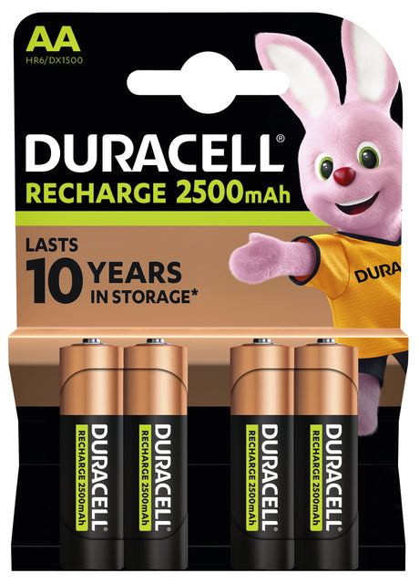 Duracell Ultra oplaadbare AA 2500mAh (RCR) 5 jaar garantie