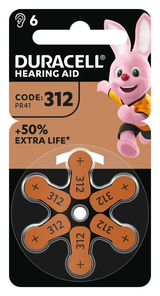 Duracell Hearing Aid Batterij DA312