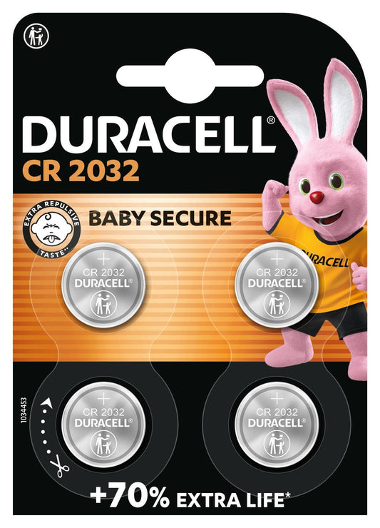 Duracell CR2032 lithium knoopcelbatterij 4-pack
