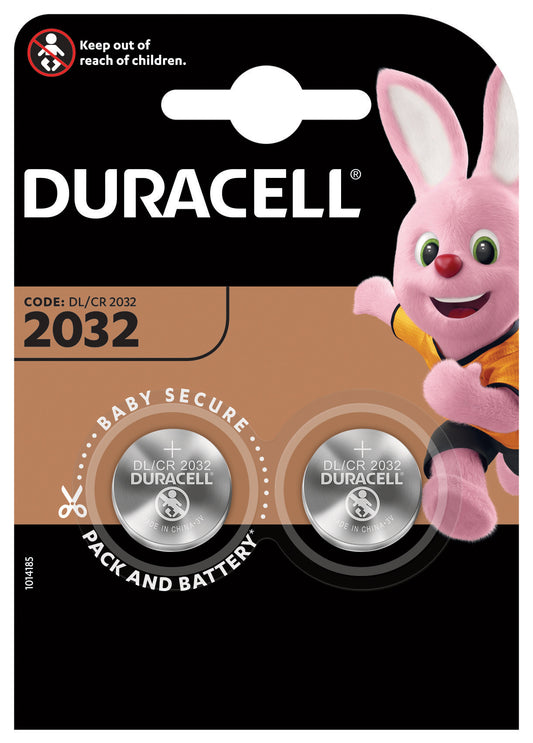 Duracell 2032 lithium knoopcelbatterij (2-pack)