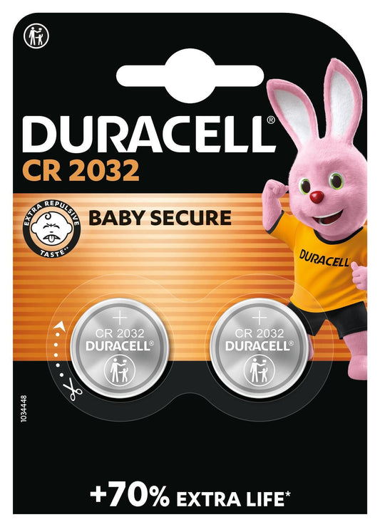 Duracell 2032 lithium knoopcelbatterij (2-pack)