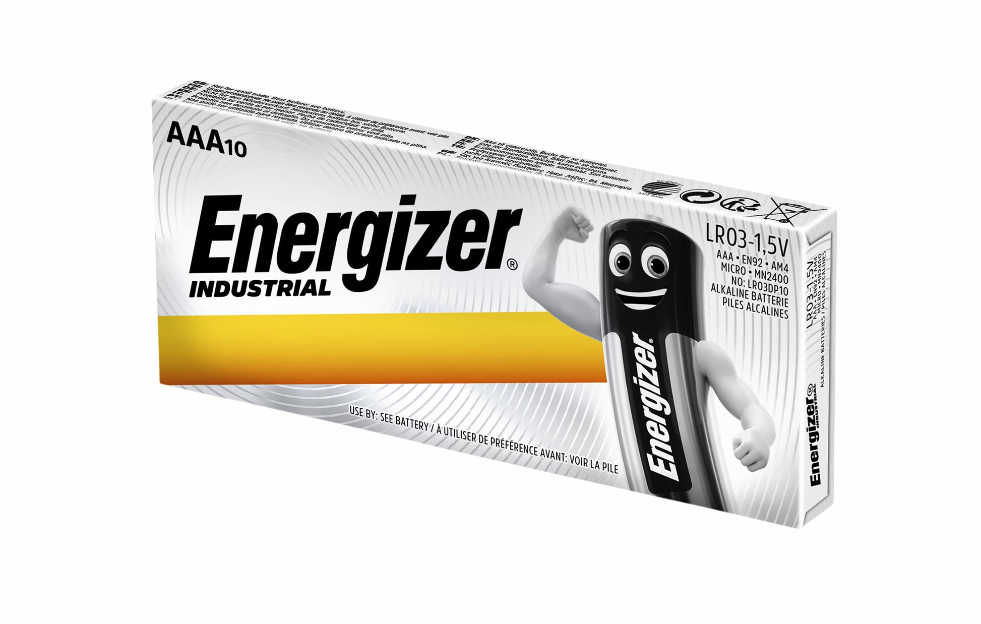 Energizer Industrial AAA Alkaline Batterijen 4 Stuks