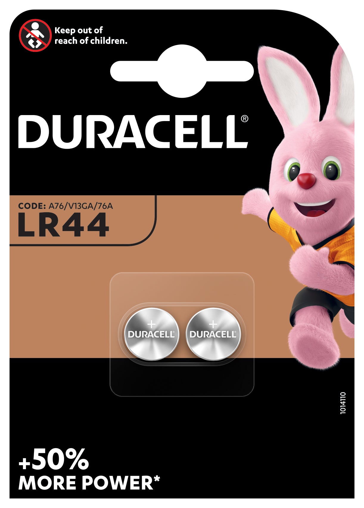 Duracell LR44 alkaline knoopcelbatterij