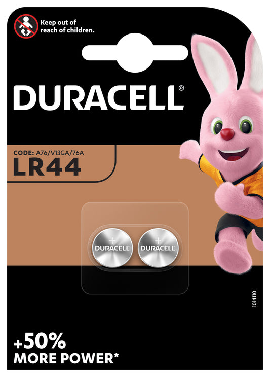 Duracell LR44 alkaline knoopcelbatterij