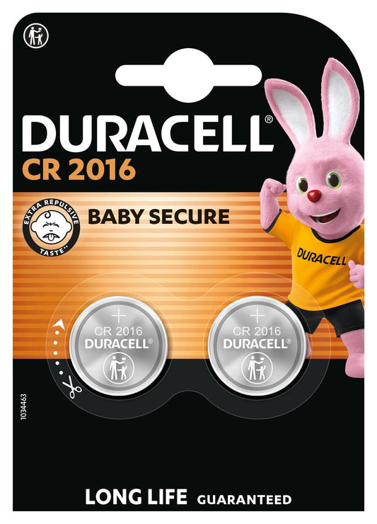 Duracell 2016 lithium knoopcelbatterij (2 stuks)
