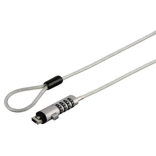 Notebook Beveiligingskabel met Cijferslot en USB-verbinding