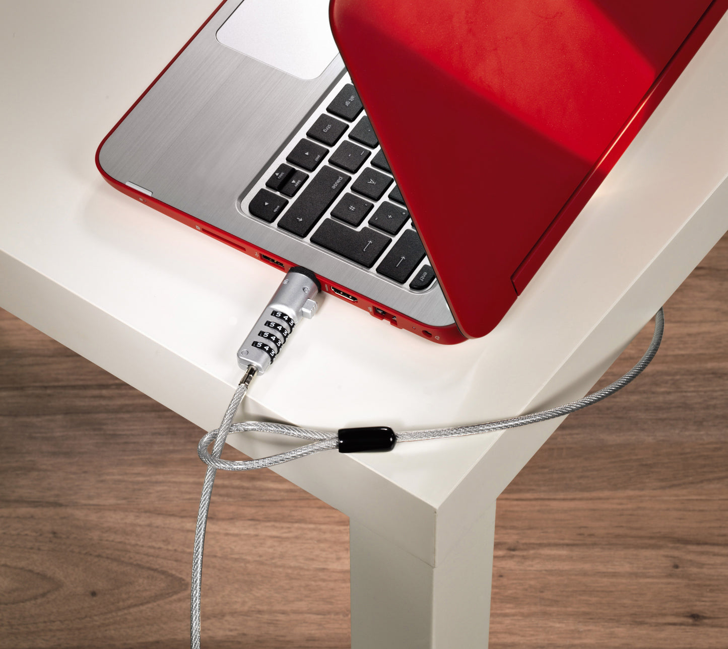Notebook Beveiligingskabel met Cijferslot en USB-verbinding - 4