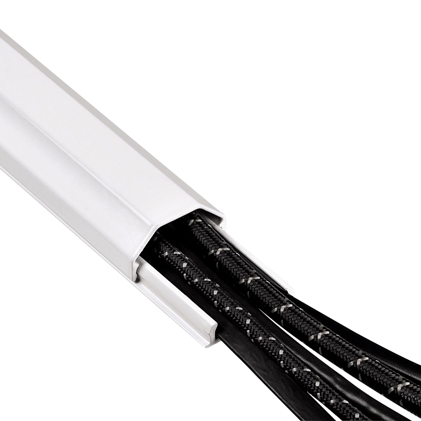 Hama ALU Kabelgoot 110 Half afgerond 3.3x1.8cm wit, wandkanaal - 4