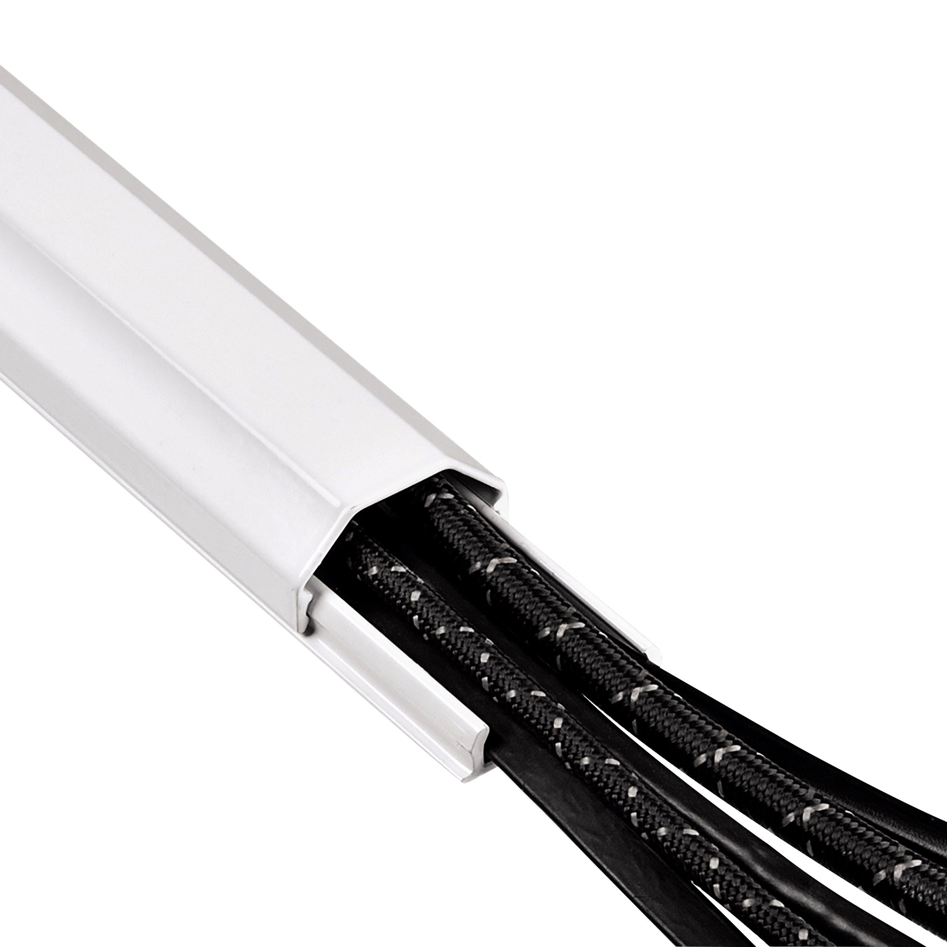 Hama ALU Kabelgoot 110 Half afgerond 3.3x1.8cm wit, wandkanaal - 4