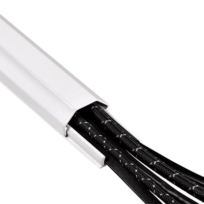 Hama ALU Kabelgoot 110 Half afgerond 3.3x1.8cm wit, wandkanaal - 4