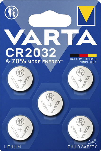 Varta CR2032 3V lithium knoopcelbatterij