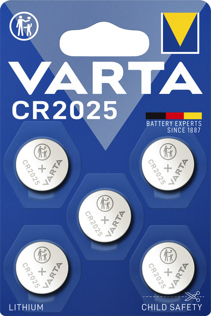Varta CR2025 3V lithium knoopcelbatterij