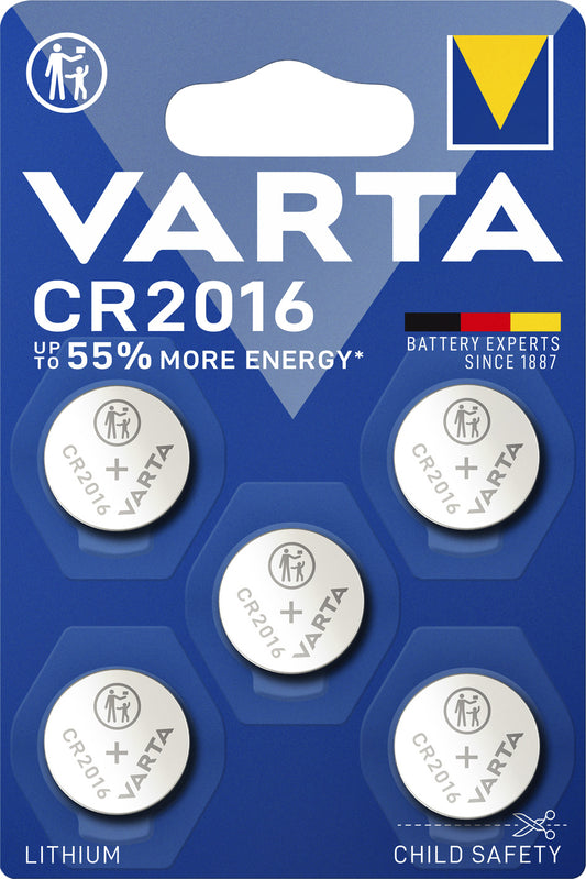 Varta CR2016 3V lithium knoopcelbatterij