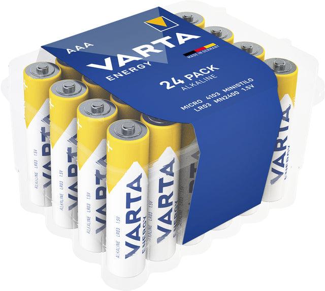 Varta AAA Energy alkaline batterijen 24 pack