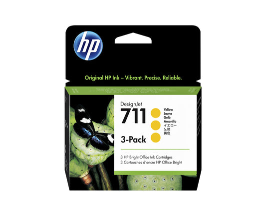 HP Inktcartridge CZ136A 711 Geel