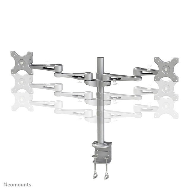 Monitorarm NeoMounts D935D voor 10-27 inch Schermen, Klem Zilver - 4