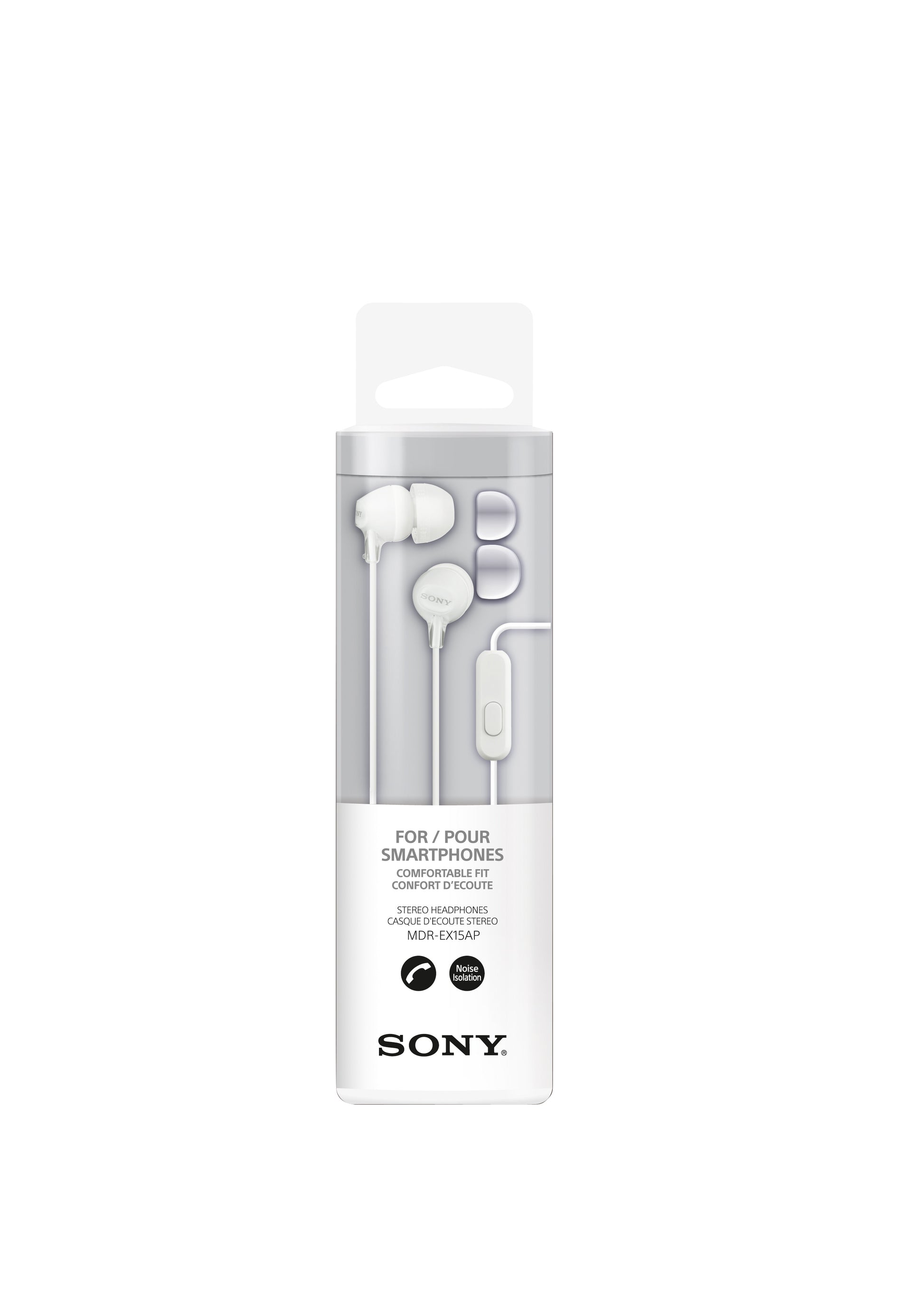 Sony EX15AP In-ear Koptelefoon met Microfoon Wit