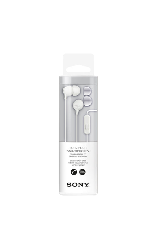 Sony EX15AP In-ear Koptelefoon met Microfoon Wit