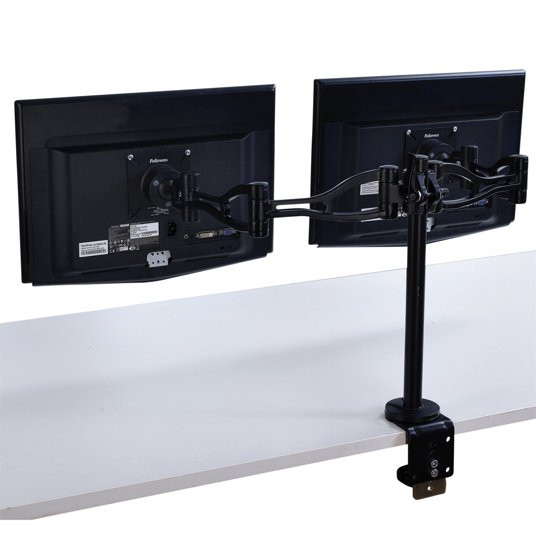 Fellowes Vista dubbele monitorarm, voor meerdere schermen - 2