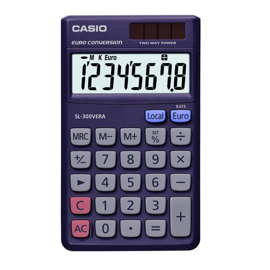 Casio SL-300VERA Groot 8-cijferig Display met Metaalomhulsel