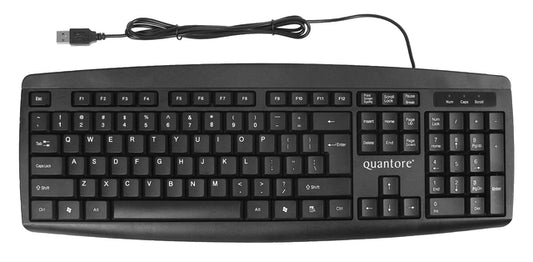 Quantore Zwart Toetsenbord met USB-aansluiting