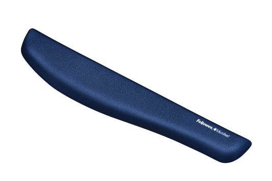 POLSSTEUN Fellowes Plush Touch Blauw - Zeer Zacht en Ergonomisch