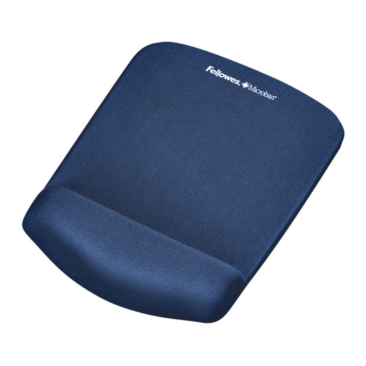 Ergonomische muismat met polssteun Fellowes Plush Touch Blauw