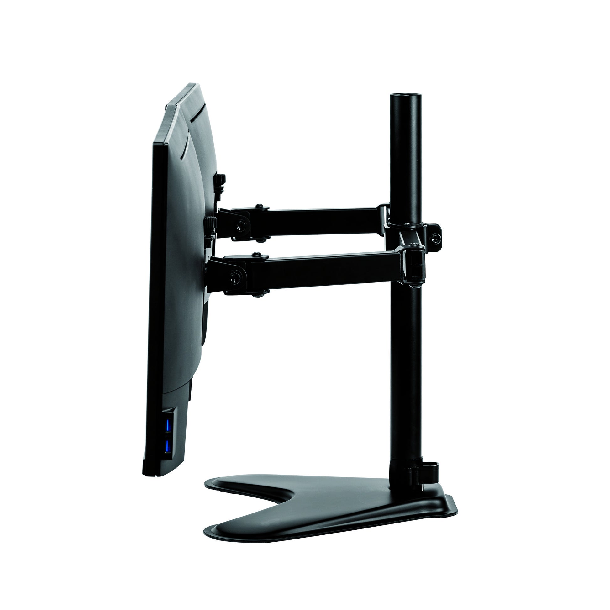 Monitorarm Fellowes Seasa Vrijstaand Dubbel Zwart - 4