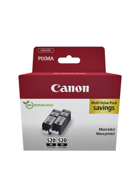 Canon PGI-520Z Zwart inktcartridge (2 stuks)
