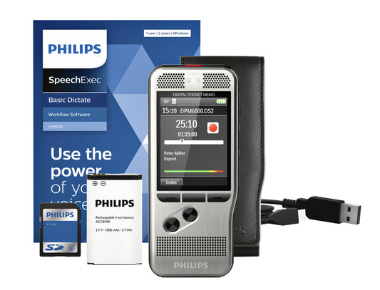 Philips DPM 6000/02 PocketMemo Dictieerapparaat met Microfoons