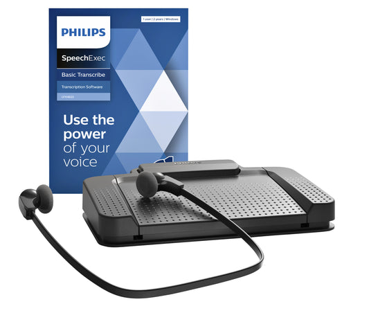Philips LFH 7177/06 Transcriptie Kit met Voetpedaal en Software