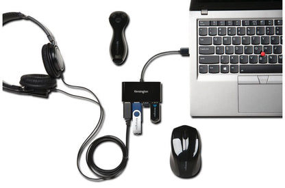 Kensington USB 2.0 4-Poorts Hub, Compact en Plug & Play - 3