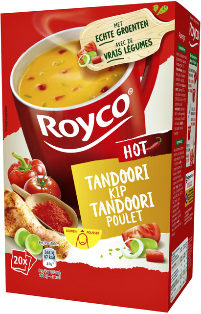 Soep Royco Kip Tandoori 20 zakjes – Pittige kipsoep