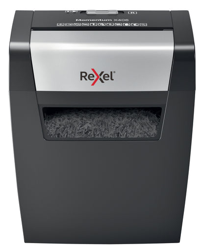 Rexel Momentum X406 papiervernietiger 4x28mm, 6 vel, 15L opvang - 2