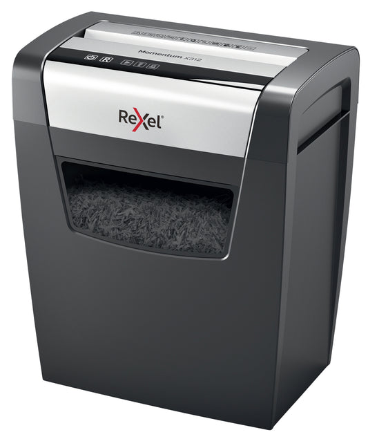 Rexel Momentum X312 Papiervernietiger 5x42mm voor Klein Kantoor