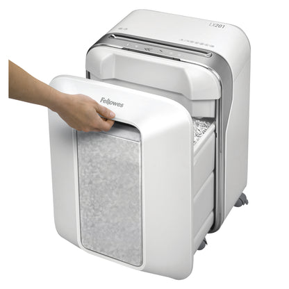 Fellowes LX201 2x12mm papierversnipperaar 12 vel, 22L, P-5, wit - 2